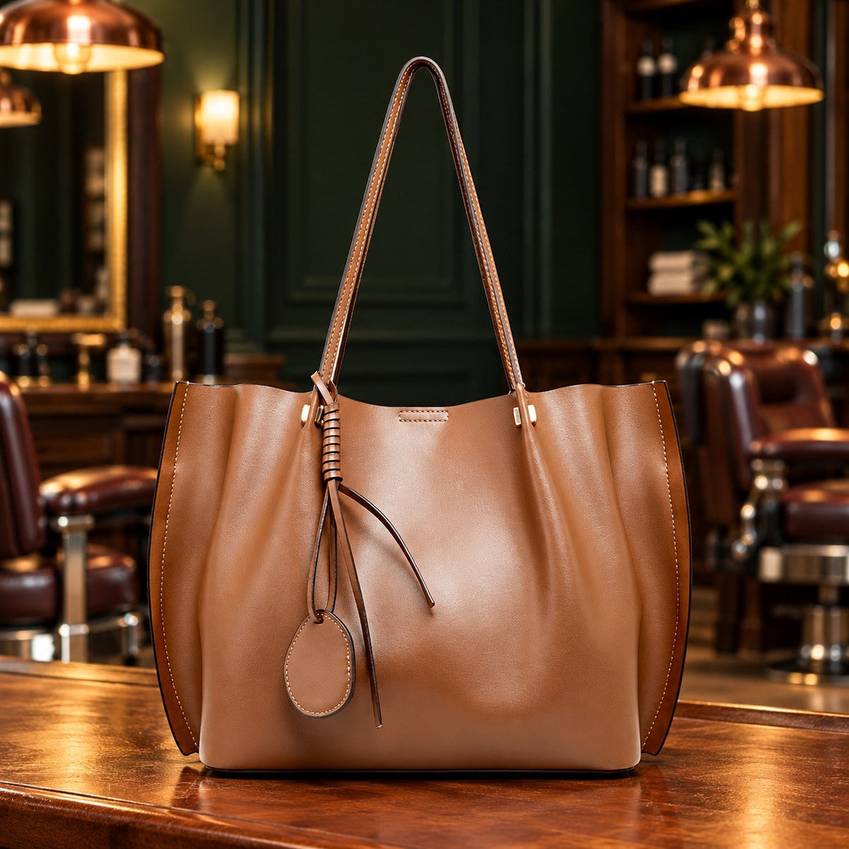 Sac fourre-tout femme en cuir de vache – détail 5
