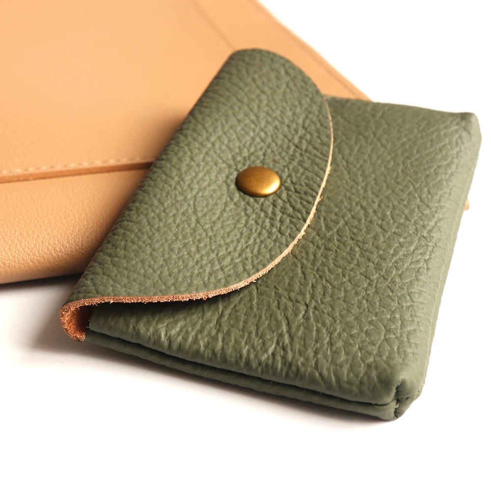 Porte-cartes en cuir personnalisable – Gravure d’initiales offerte