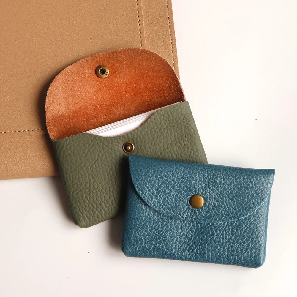 Porte-cartes en cuir personnalisable – Gravure d’initiales offerte