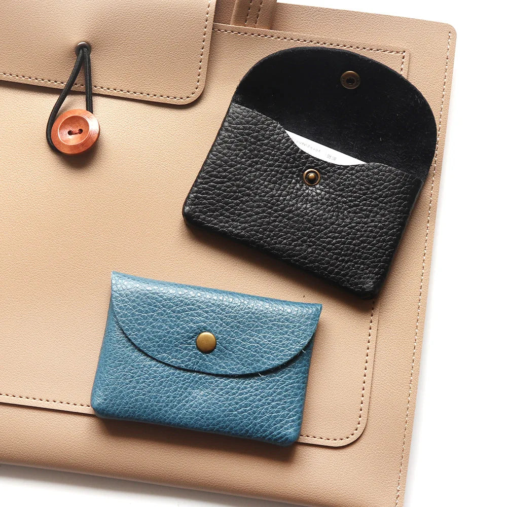 Porte-cartes en cuir personnalisable – Gravure d’initiales offerte