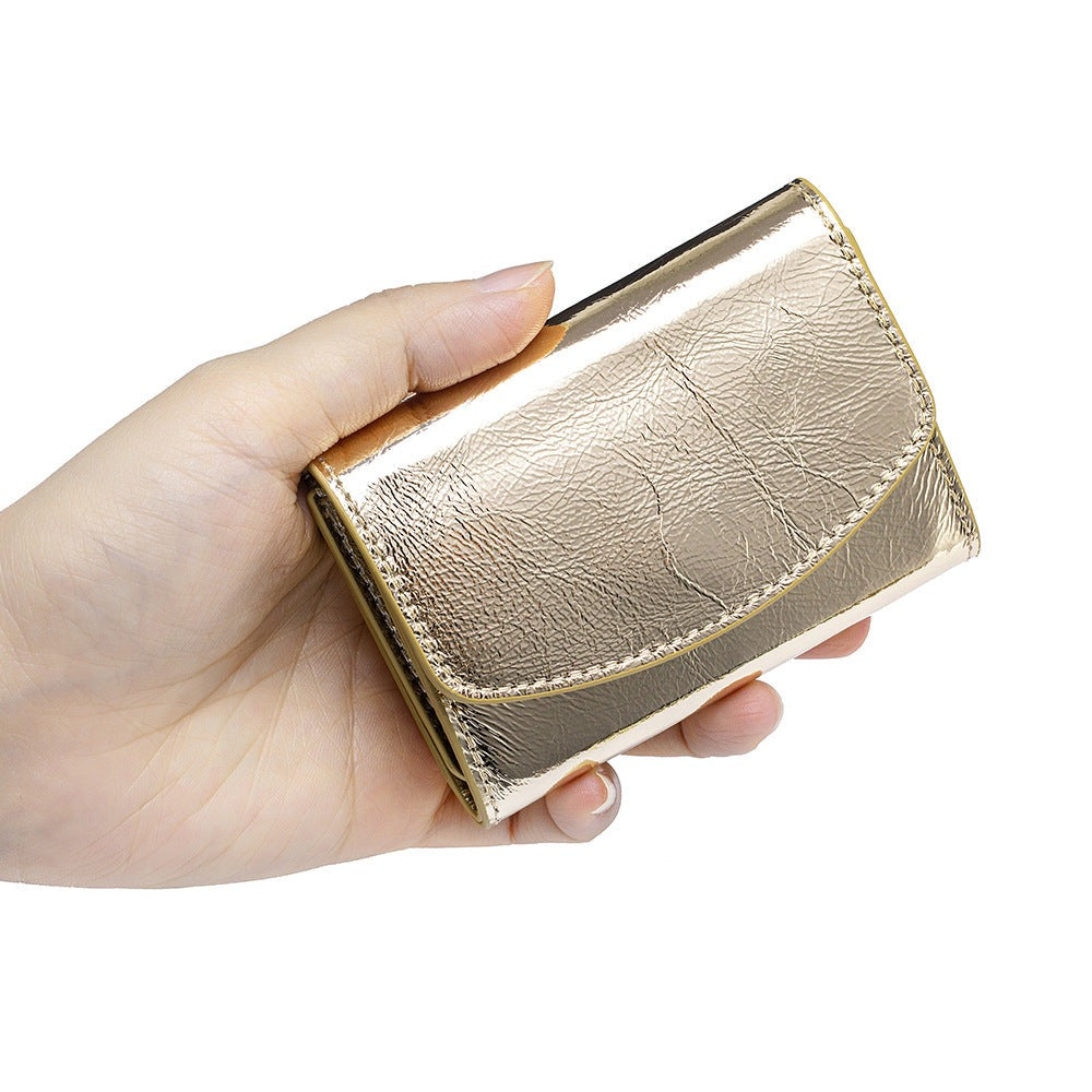 Petit portefeuille femme en cuir pleine fleur – Style japonais