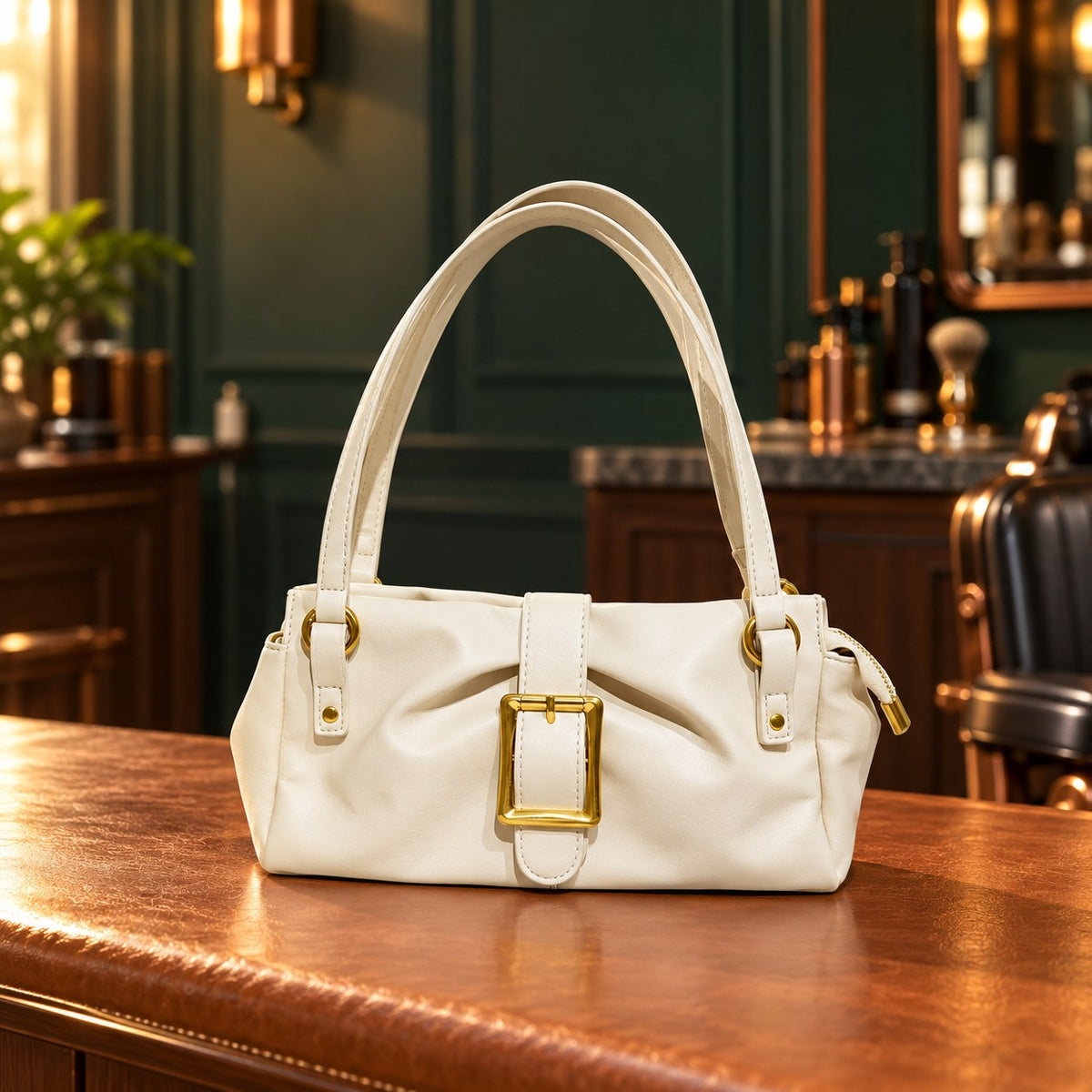 Sac porté épaule femme en cuir de vache