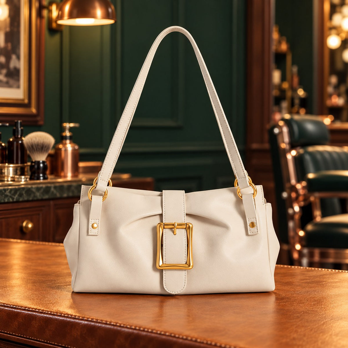 Sac porté épaule femme en cuir de vache