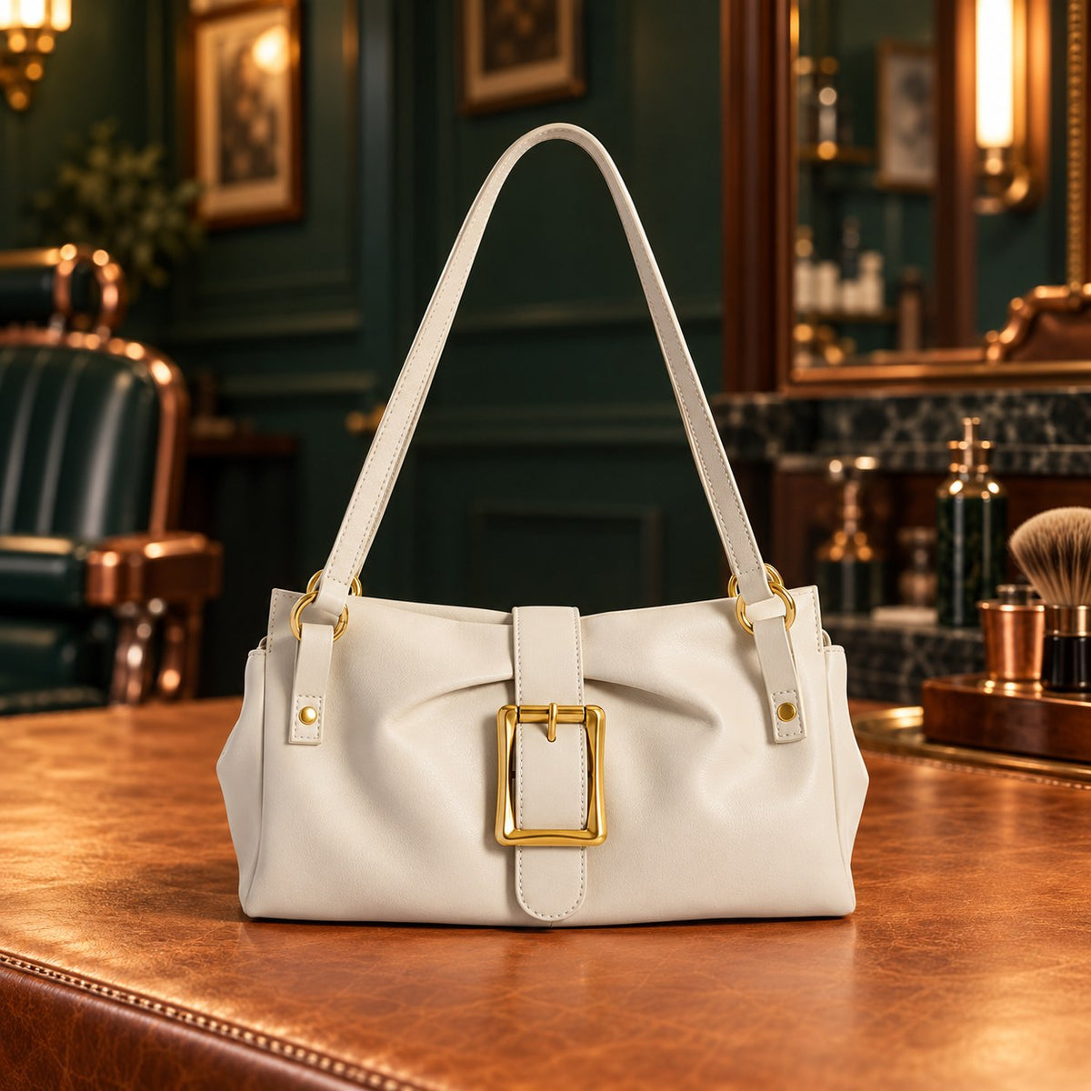 Sac porté épaule femme en cuir de vache